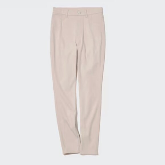 Uniqlo EXTRA STRETCH HIGH-RISE Color Classic Beige LEGGINGS PANTS in XXS - Picture 2 of 2
